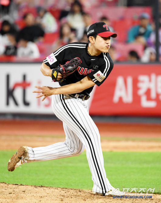 24일 수원KT위즈파크에서 열린 KBO리그 KT 위즈와 LG 트윈스의 경기. LG 임준형이 역투하고 있다. 수원=박재만 기자 pjm@sportschosun.com/2025.06.24/