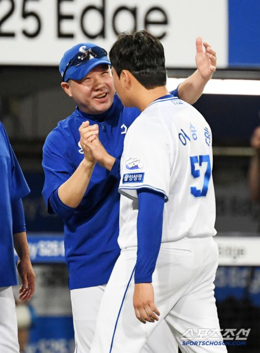 국민 유격수 출신 박진만 감독도 감탄한 이승현의 인생투였다. 대구=박재만 기자 pjm@sportschosun.com