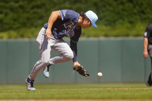 김하성이 지난 5일(한국시각) 미네소타 트윈스전에서 2회말 수비를 하고 있다. AP연합뉴스