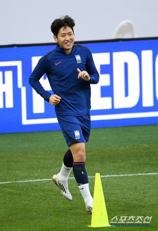 2026 FIFA 북중미 월드컵 3차 예선 최종전 공식 훈련이 9일 서울월드컵경기장에서 열렸다. 이강인이 훈련을 소화하고 있다. 상암=박재만 기자 pjm@sportschosun.com/2025.06.09/