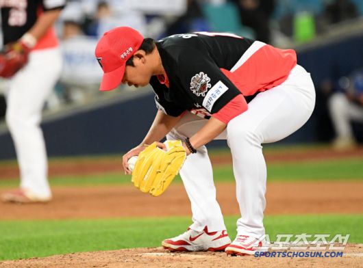 23일 대구 삼성라이온즈파크에서 열린 삼성 라이온즈와 KIA 타이거즈의 경기. KIA 임기영이 숨을 고르고 있다. 대구=박재만 기자 pjm@sportschosun.com/2025.04.23/