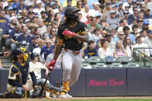 오닐 크루즈는 메이저리그에서 배트스피드와 타구속도가 가장 빠른 타자다. AP연합뉴스