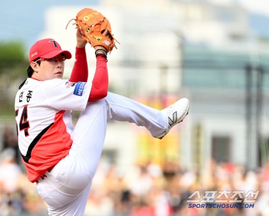 8일 광주 KIA챔피언스필드에서 열린 한화와 KIA의 경기, KIA 선발투수 양현종이 역투하고 있다. 광주=허상욱 기자wook@sportschosun.com/2025.06.08/