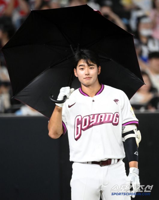 11일 대전 한화생명볼파크에서 열린 2025 KBO 퓨처스리그 올스타전, 7회말 북부올스타 고양 심휘윤이 퍼포먼스를 선보이고 있다.  대전=허상욱 기자wook@sportschosun.com/2025.07.11/