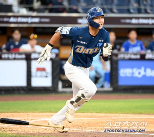 11일 대전 한화생명볼파크에서 열린 2025 KBO 퓨처스리그 올스타전, 타격을 하는 NC 정현창.  대전=허상욱 기자wook@sportschosun.com/2025.07.11/