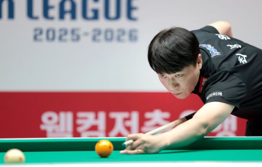 휴온스 간판스타 최성원의 샷 장면. 사진제공=PBA