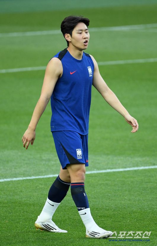 2026 FIFA 북중미 월드컵 3차 예선 최종전 공식 훈련이 9일 서울월드컵경기장에서 열렸다. 이강인이 훈련을 소화하고 있다. 상암=박재만 기자 pjm@sportschosun.com/2025.06.09/