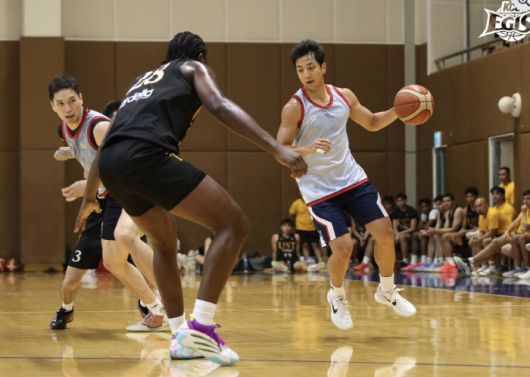 8월 5일 필리핀대학과의 연습경기에 출전한 허훈. 사진제공=부산 KCC