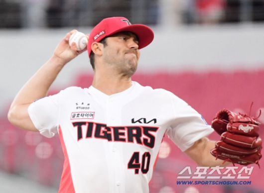 10일 광주 기아챔피언스필드에서 열린 KIA와 삼성의 경기. 선발 투구하고 있는 KIA 네일. 광주=송정헌 기자songs@sportschosun.com/2025.09.10/