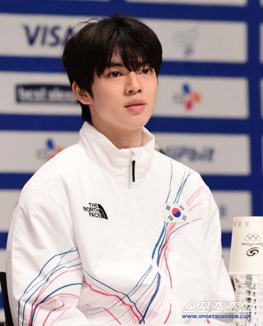 7일 오후 진천선수촌에서 2026밀라노-코르티나 동계올림픽 D-30 미디어데이 행사가 열렸다. 포부를 밝히고 있는 피겨 대표 차준환. 진천=송정헌 기자songs@sportschosun.com/2026.01.07/