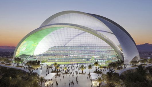 라스베이거스에 건설 중인 애슬레틱스의 새 홈구장 조감도. AP연합뉴스