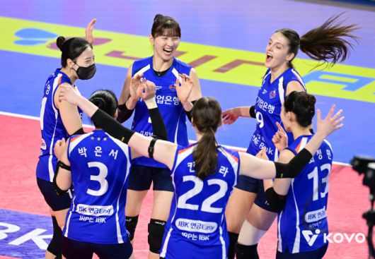 기업은행 선수들. 사진제공=KOVO