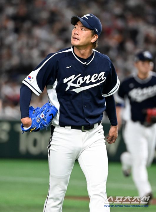 2023 월드베이스볼클래식(WBC) 한국과 일본의 경기가 10일 일본 도쿄돔에서 열렸다. 한국 김광현이 1회말 일본 오타니를 삼진으로 잡아낸 후 환호하고 있다. 도쿄(일본)=허상욱 기자wook@sportschosun.com/2023.03.10/