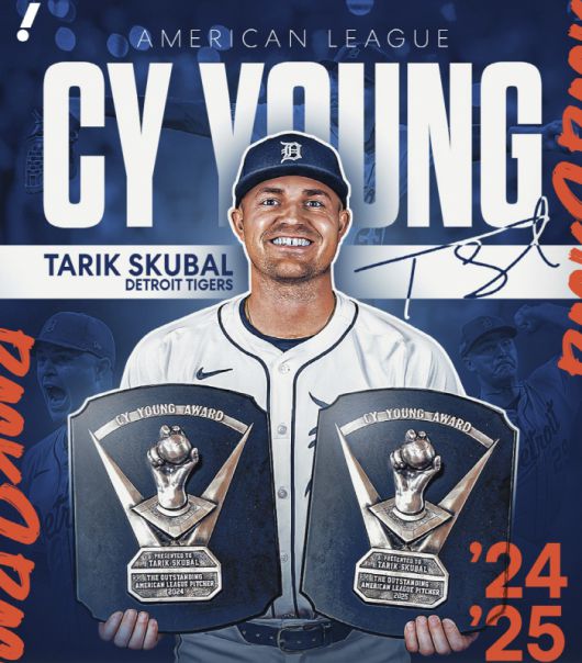 태릭 스쿠벌은 1999~2000년 페드로 마르티네스 이후 25년 만에 AL에서 2년 연속 사이영상을 받은 투수다. 사진=Yahoo Sports X 계정