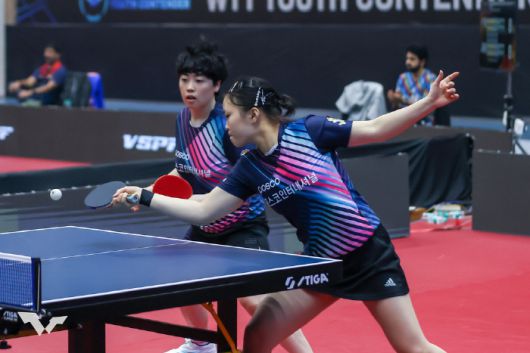 포스코인터내셔널 유한나-유예린 복식조 사진출처=WTT