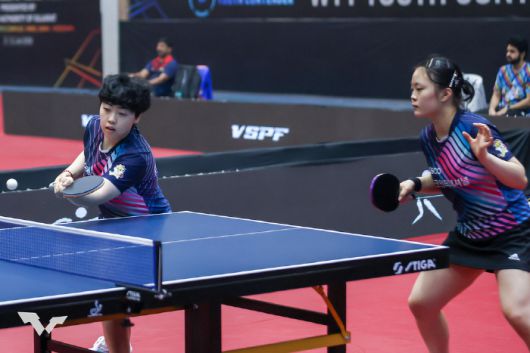 포스코인터내셔널 유한나-유예린 복식조 사진출처=WTT