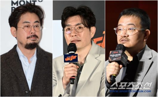 사진=나홍진(왼쪽부터), 류승완, 연상호 감독