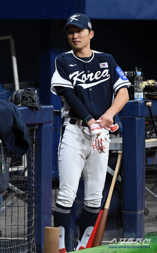 대한민국 야구대표팀이 5일 고척스카이돔에서 훈련을 가졌다. 박해민이 타격 훈련을 하고 있다. 고척=박재만 기자 pjm@sportschosun.com/2025.11.05/