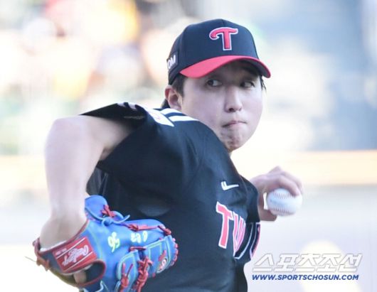 27일 잠실구장에서 열린 두산과 LG의 경기. 선발 투구하고 있는 LG 최채흥(최지명). 잠실=송정헌 기자songs@sportschosun.com/2025.07.27/