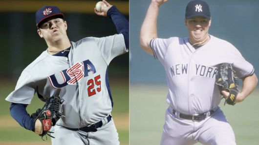 웨더스 부자. 오른쪽이 아버지 데이비드, 왼쪽 아들 라이언이다. 사진=MLB.com