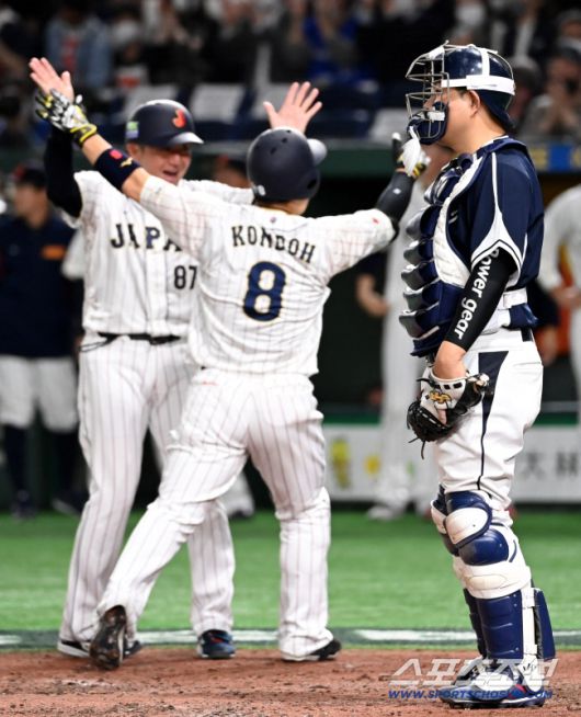 소프트뱅크 감판타자 곤도는 2023년 WBC에 이어 두 대회 연속 대표선수로 뽑혔다. 3년 전 한국전에서 원태인을 상대로 홈런을 때린 곤도. 스포츠조선DB