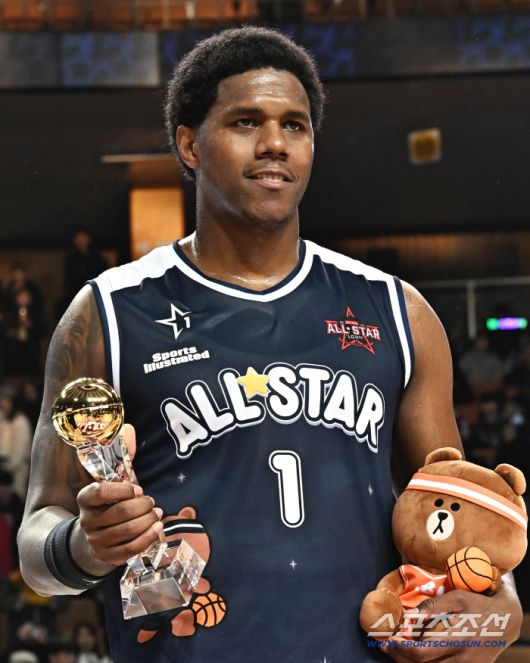 18일 잠실실내체육관에서 열린 프로농구 올스타전. MVP를 차지한 팀브라운 나이트. 잠실=송정헌 기자songs@sportschosun.com/2026.01.18/