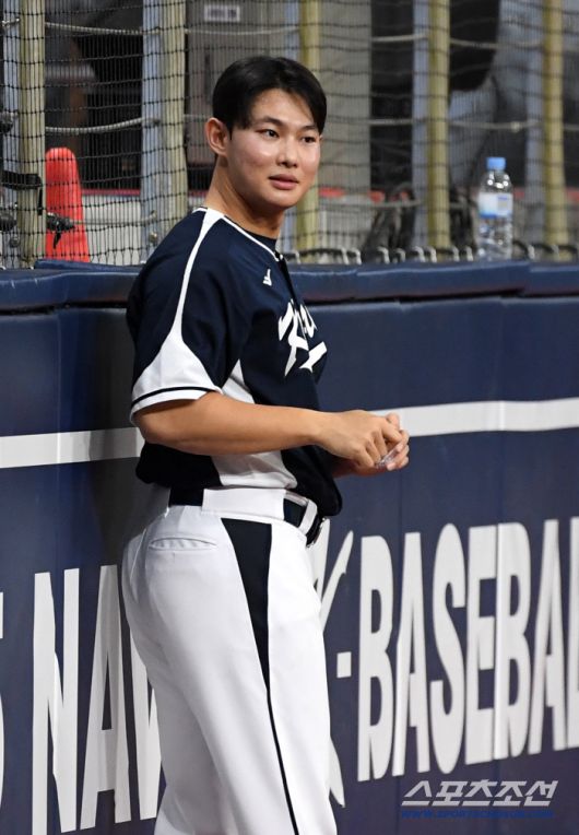 대한민국 야구대표팀이 5일 고척스카이돔에서 훈련을 가졌다. 김영우가 훈련을 준비하고 있다. 고척=박재만 기자 pjm@sportschosun.com/2025.11.05/