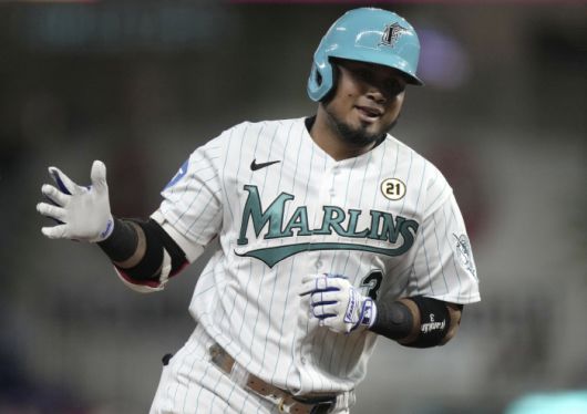 마이애미 말린스 시절의 루이스 아라에즈. AP연합뉴스