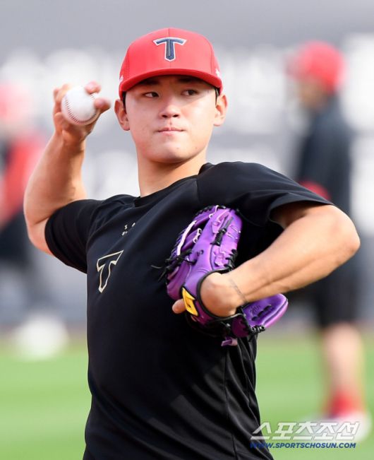 21일 수원 KT위즈파크에서 열린 KIA-KT전. KIA 김도영이 경기 전 훈련하고 있다. 수원=정재근 기자 cjg@sportschosun.com/2025.5.21/