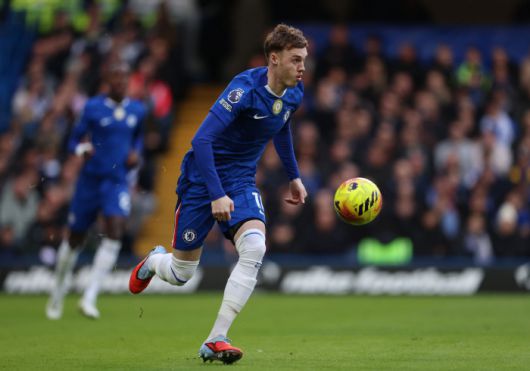epa12656304 Chelsea?s Cole Palmer in action during the English Premier League match between Chelsea FC and Brentford FC in London, Britain, 17 January 2026.  EPA/ANDY RAIN EDITORIAL USE ONLY. No use with unauthorized audio, video, data, fixture lists, club/league logos, 'live' services or NFTs. Online in-match use limited to 120 images, no video emulation. No use in betting, games or single club/league/player publications.<저작권자(c) 연합뉴스, 무단 전재-재배포, AI 학습 및 활용 금지>