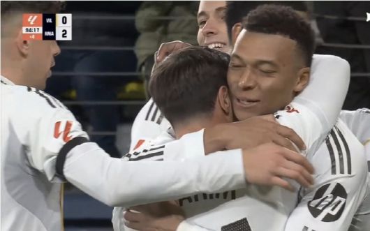 음바페 브라힘 디아즈의 포옹. 골 세리머니 .사진=중계화면 캡처