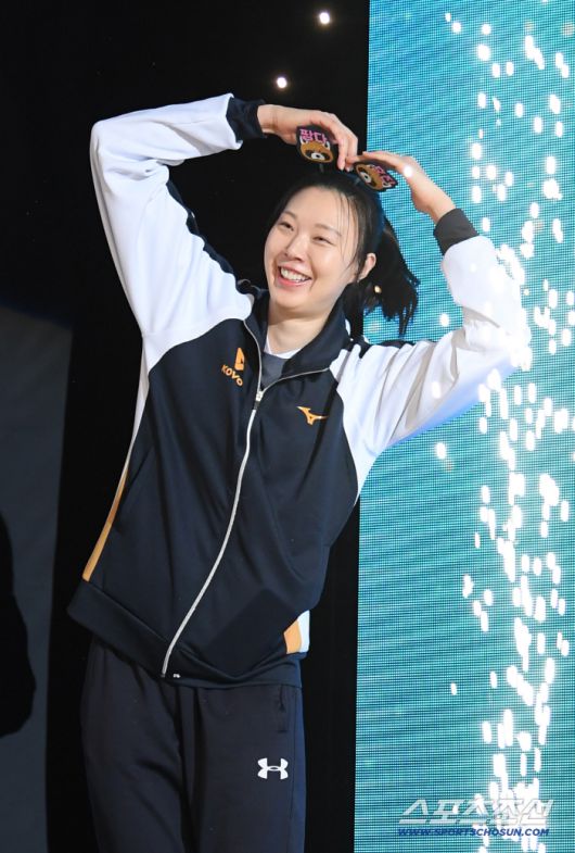 2025-2026 V리그 올스타전이 25일 춘천시 호반체육관에서 열렸다. 양효진이 퍼포먼스를 펼치고 있다. 춘천=박재만 기자 pjm@sportschosun.com/2026.01.25/