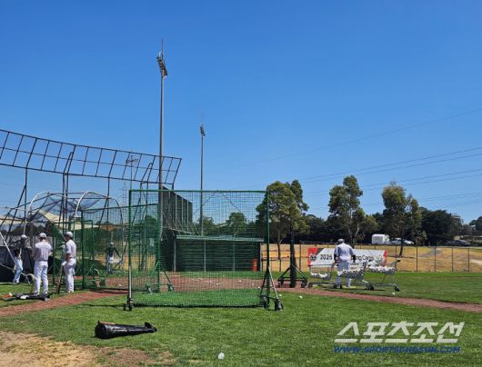 질롱 KT 스프링캠프 타격 연습장. 김영록 기자