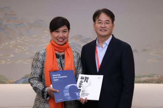 고양시 UCLG ASPAC 유치제안 위한 사무총장과 면담 (사진=고양시)