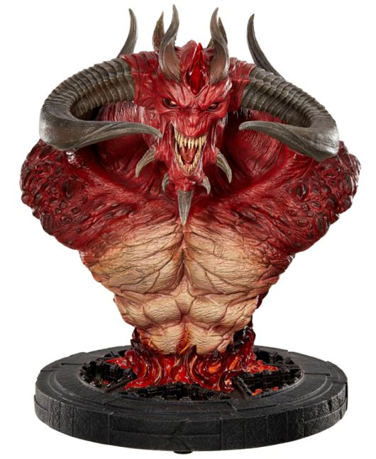 ▲ 공포의 군주 디아블로. 블리자드 공식 굿즈인데, 어쨰서인지 상반신만 구현됐다 (사진출처: 블리자드 기어스토어)