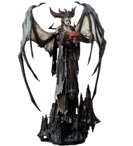 ▲ 이것을 위해 이번 기사를 썼다고 해도 과언이 아닐 디아블로 4의 릴리트. 가격은 약 500달러(한화 약 55만 원), 크기는 16.5인치(약420mm)다 (사진출처: 블리자드 기어 스토어)