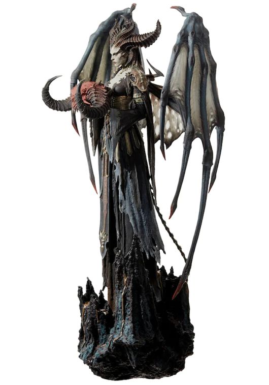 ▲ 트레일러에선 붉고 반투명한 모습이었지만, 스태츄에서는 릴리트의 온전한 모습을 볼 수 있어 더욱 위압적이다 (사진출처: 블리자드 기어 스토어)