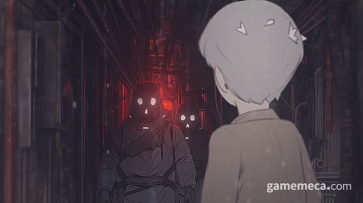 ▲ 주인공 소녀 에코는 이방인들에게 쫓기다 (사진출처: 디모 2 공식 홈페이지)