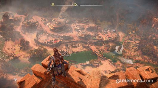 ▲ 절경을 자랑하는 호라이즌 포비든 웨스트 (사진: 게임메카 촬영)