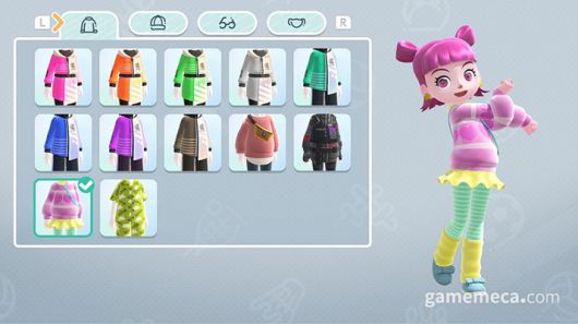 ▲ 온라인 경기 후 모은 포인트로 아바타를 꾸미는 것도 가능하다 (사진출처: 일본닌텐도 공식 홈페이지)