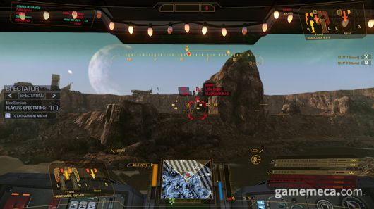 ▲ UI 배치가 몰입감을 더한다 (사진출처: 메크워리어 온라인 솔라리스 7 스팀 상점 페이지)