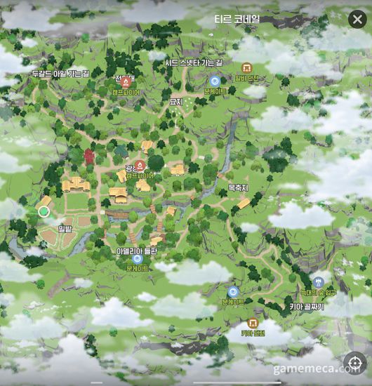 ▲ NPC의 외형 변경처럼, 티르 코네일에도 일부 변화가 있다 (사진: 게임메카 촬영)