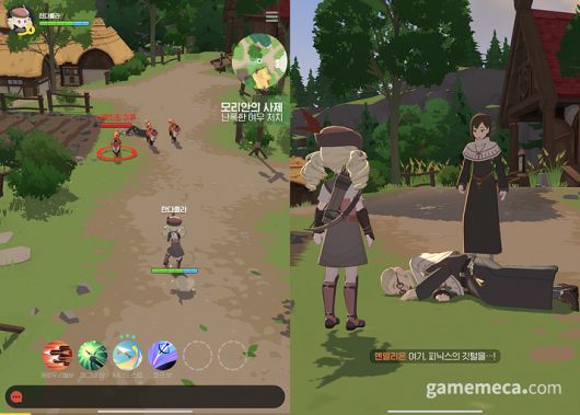 ▲ 여우가 갑자기 사람을 공격하는 일도.... 아, 사제님.... (사진: 게임메카 촬영)