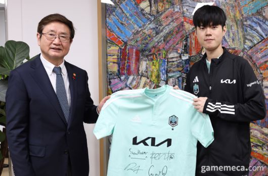 ▲;문체부 박보균 장관과 '데프트' 김혁규 면담 현장 (사진제공: 문체부)