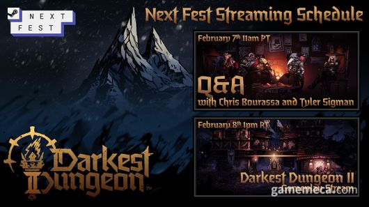 ▲ 다키스트 던전 2 스팀 넥스트 페스트 행사 (사진출처: 다키스트 던전 공식 트위터)