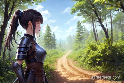 ▲ 차가 지나갔나...?