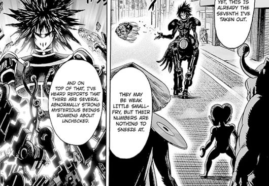 ▲ 사족보행 모드 구동기사라면 완벽한 호환이 된다 (사진출처: onepunchman.fandom.com/wiki)