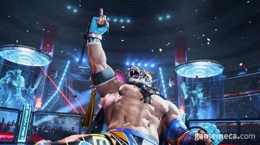 ▲ 프로레슬링 기술과 함께 엔터테이너적인 요소가 강화됐다 (사진출처: 철권 8 킹 플레이 영상 갈무리)