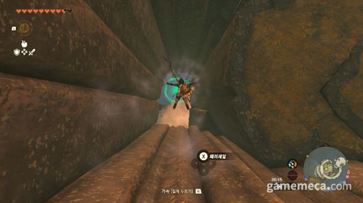 ▲ 위에서 아래로 떨어지는 것을 무서워하지 말자 (사진: 게임메카 촬영)