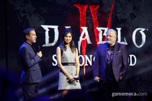 ▲ 디아블로 4 시즌 2 게임스컴 오프닝 나이트 라이브 무대 현장 (사진: 게임메카 촬영)